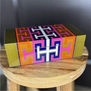 👑🔥 Jonathan Adler MADRID Lacquer Stacking Box | Small |